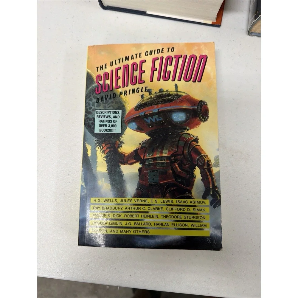 Ultimate Guide to Science Fiction David Pringle 1990 1st Ed. Paperback Book VF+